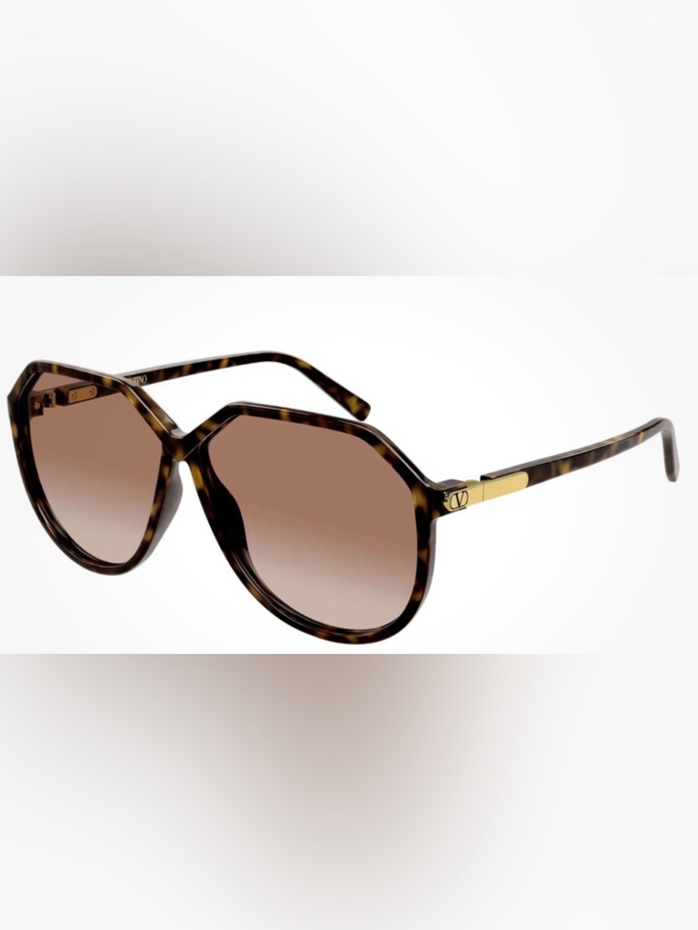 Valentino VG0026S 002 Black Gloss Havana Polish Sunglasses 61-10-140